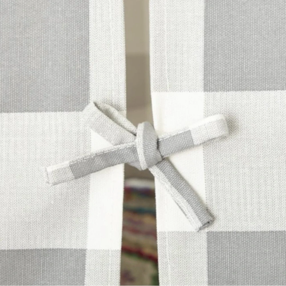 NEW Crate and Barrel Kids Grey And White Plaid Teepee Tent Play Tent - $199